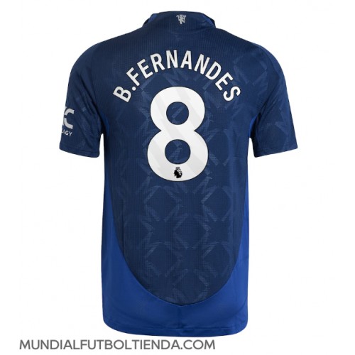 Camiseta Manchester United Bruno Fernandes #8 Segunda Equipación Replica 2024-25 mangas cortas